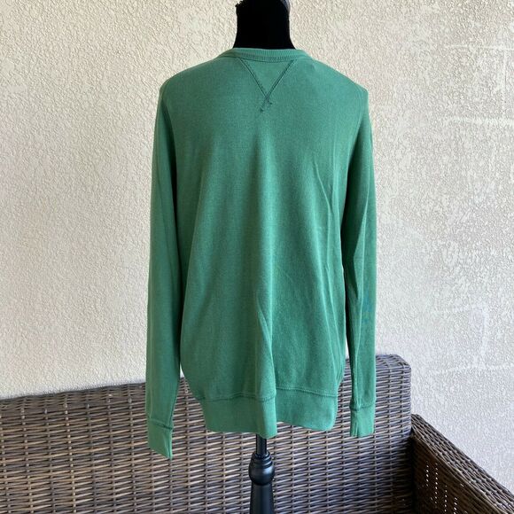 Old Navy Mens Pullover Size Medium Ribbed Knit Green Long Sleeves Solid NEW - Picture 7 of 9